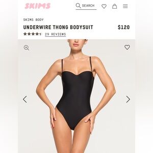 Skims Underwire Thong Bodysuit